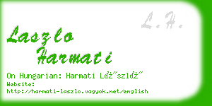laszlo harmati business card
